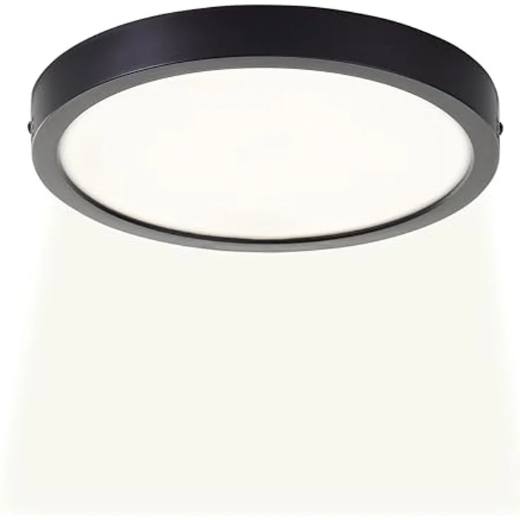 Brilliant LED Deckenleuchte Navara, LED fest integriert, Neutralweiß, Ø 27,5cm, Höhe 3 cm, 1900 lm, 4000 K, IP44 – Bild 1