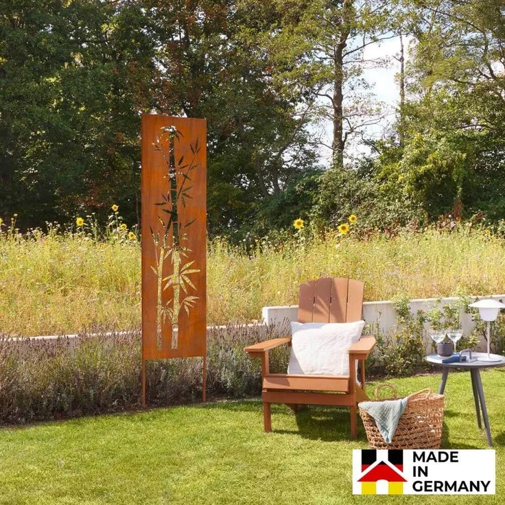 HOME DELUXE Sichtschutz aus Qualitätsstahl AURELIA - Made in Germany – Bild 1