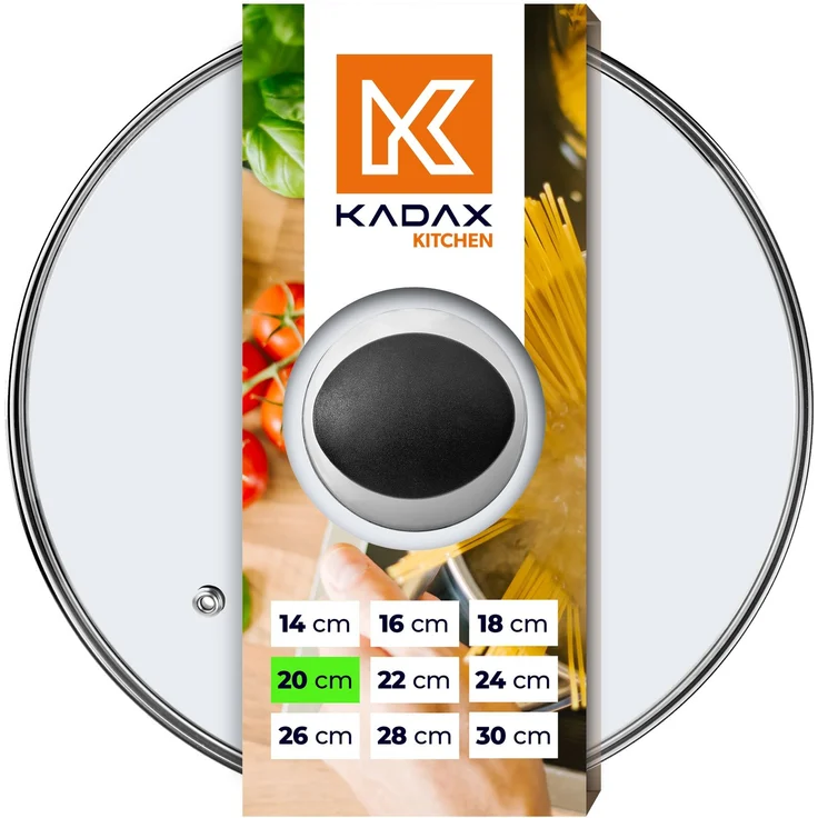 KADAX Deckel 20 cm Glasabdeckung für einen Topf – Bild 3