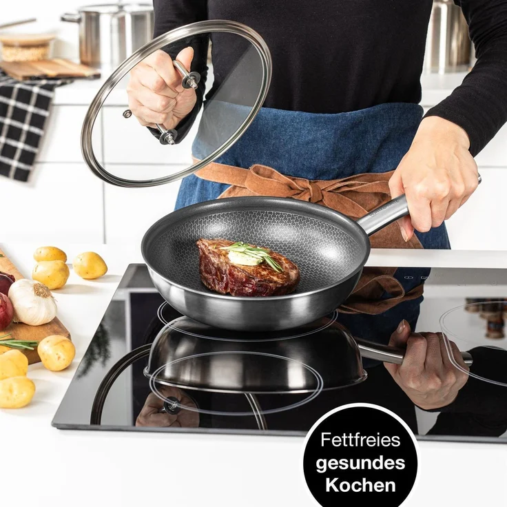 Moritz & Moritz Pfanne Rund mit Deckel 24cm – Bild 5