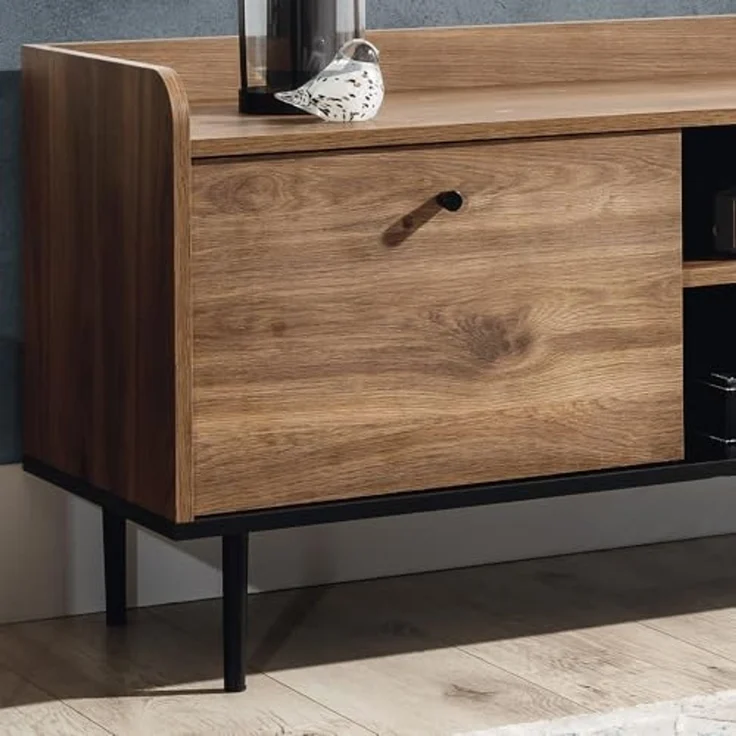 Lomadox Wohnzimmer-Set VAREDO-132, (Mega-Spar-Set, 3-St, 3-tlg), Eiche Nb. Vintage Lowboard Wandboard und Highboard 255/180/40 cm – Bild 3