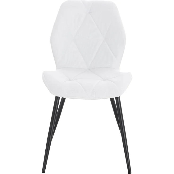 SVITA Esszimmerstuhl JAMIE (Set, 2 St), 2er Set, Küchenstühle, Stoffbezug, Weiß – Bild 4