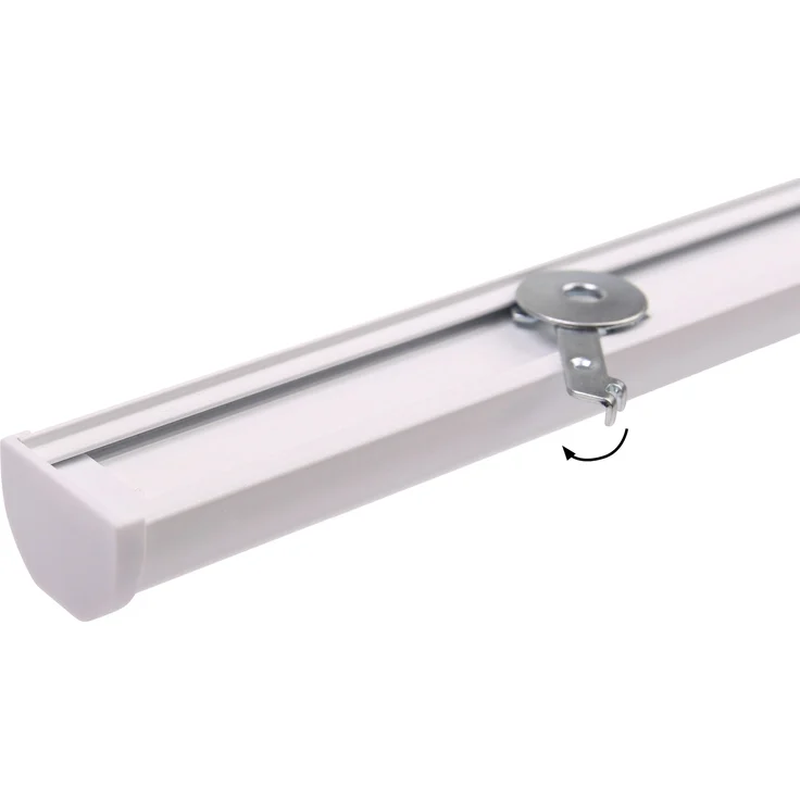 Deco-Raum® Gardinenschiene Innenlauf Round | Länge: 350cm | Material: Aluminium | Farbe: Weiß – Bild 4