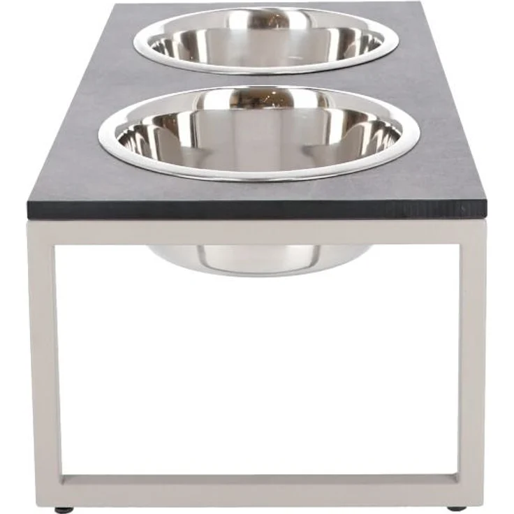 Hundenapf Futternapf DIMO Metall Taupe HPL-Platte Zementoptik von Jan Kurtz – Bild 4