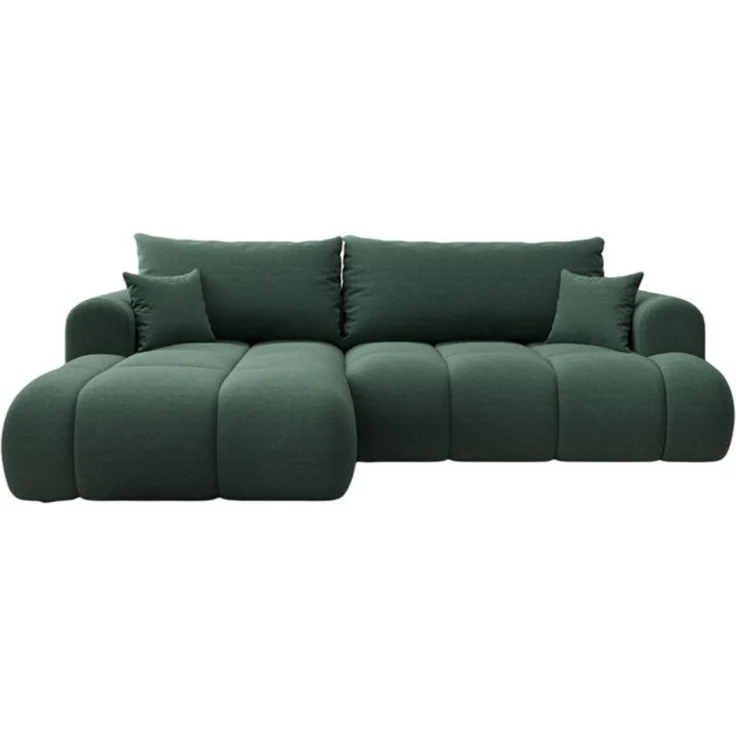 thematys Ecksofa TREVIO 260 x 165 cm, mit Schlaffunktion, mit Bettkasten, Grün (Element 12), Ausrichtung links – Bild 6