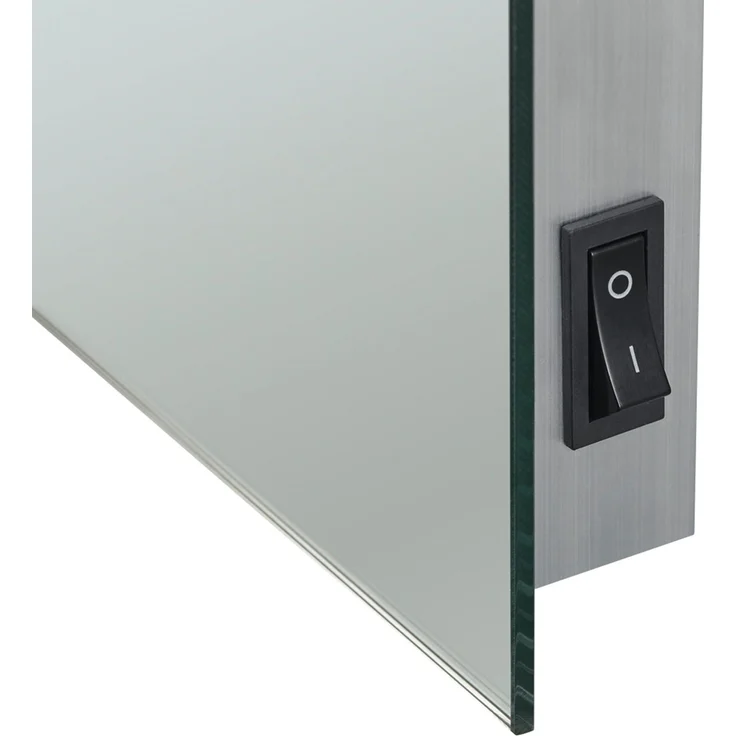 MIRRORS AND MORE 'Ilonka' LED-Spiegel Spiegelglas, 15W, 1700lm, 4000K, IP20, 50x70cm – Bild 6