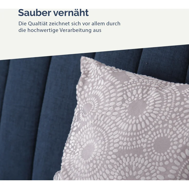 Dekokissen 50x50 mit verd. Reißverschluss, ( Grau ) Kissenbezug inkl. Füllkissen "Punkte", Dekorative Kissenbezüge, weicher Bezug für Kissen – Bild 4
