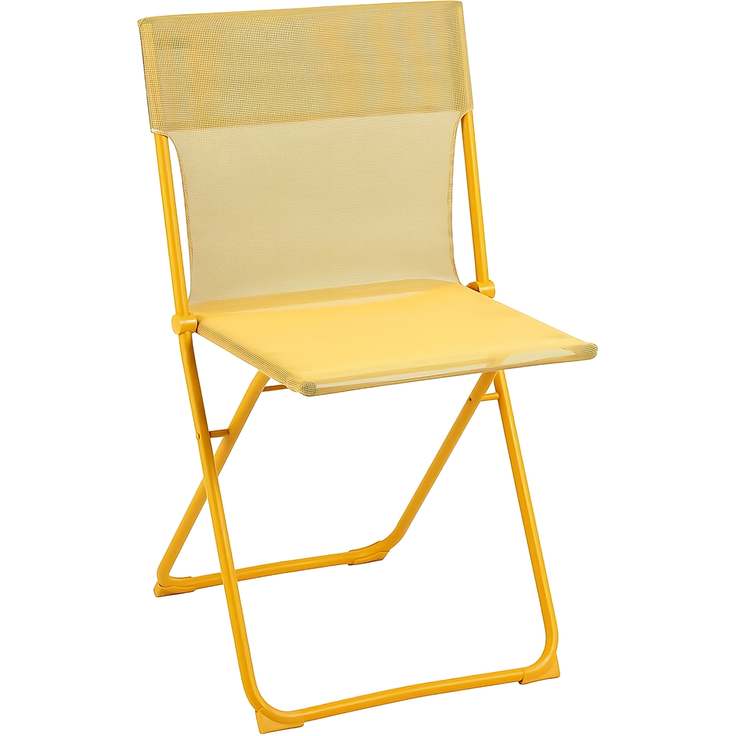 BALCONY II Klappstuhl, Batyline® Bezug: Miel, Stahlrohrgestell, klappbar