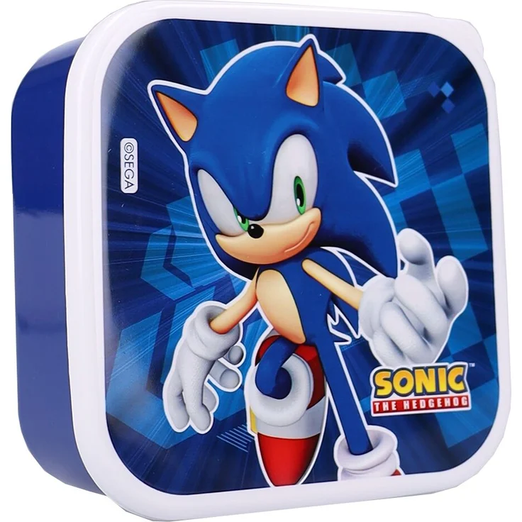 Sonic 3 Teilig Lunchbox Set Fresh Bites für Schule und Freizeit – Bild 3