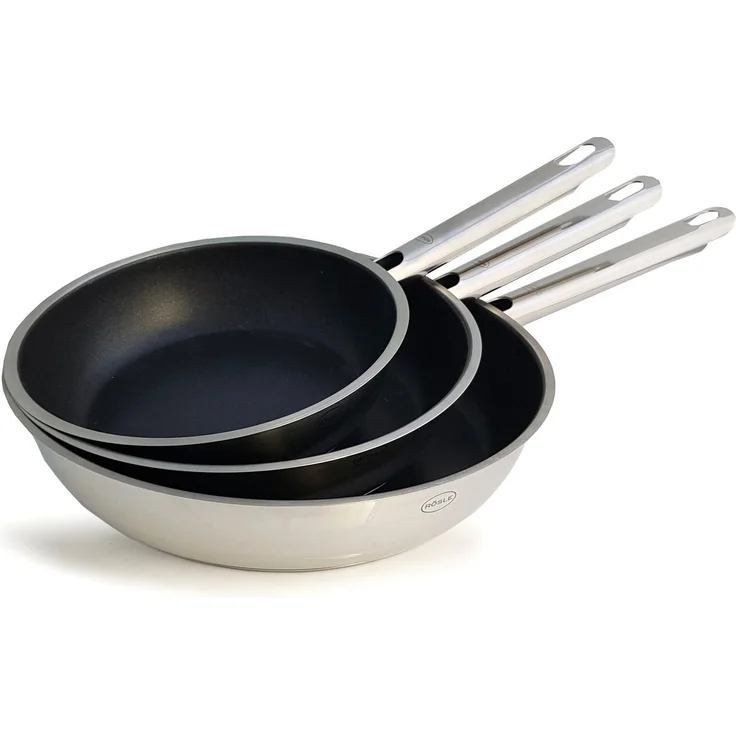 Rösle 'Elegance' Bratpfannen-Set 3-tlg, Edelstahl silber, Ø 20 cm, Ø 24 cm & Ø 28 cm – Bild 2