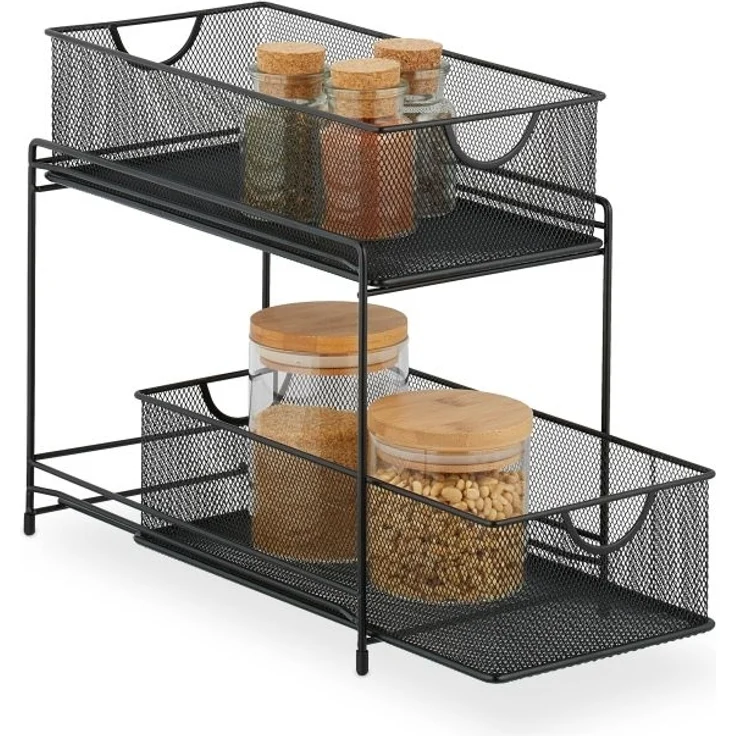 Küchen Organizer mit 2 Ausziehkörben 10047539_46 – Bild 1
