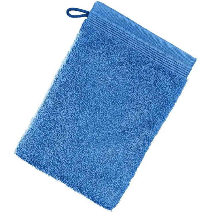 möve Superwuschel Waschhandschuh 20x15 cm aus 100% Baumwolle, cornflower