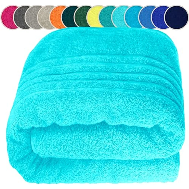 Lashuma Saunatuch XXL Handtuch London, Frottee (1-St), großes Badetuch Damen & Badehandtuch Herren 80x200 - Saunahandtuch – Bild 2
