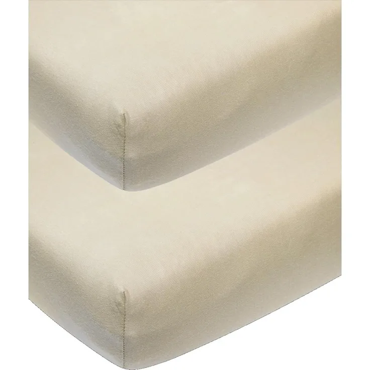 Meyco Baby Uni Spannbettlaken Co-Sleeper - 2 Stück