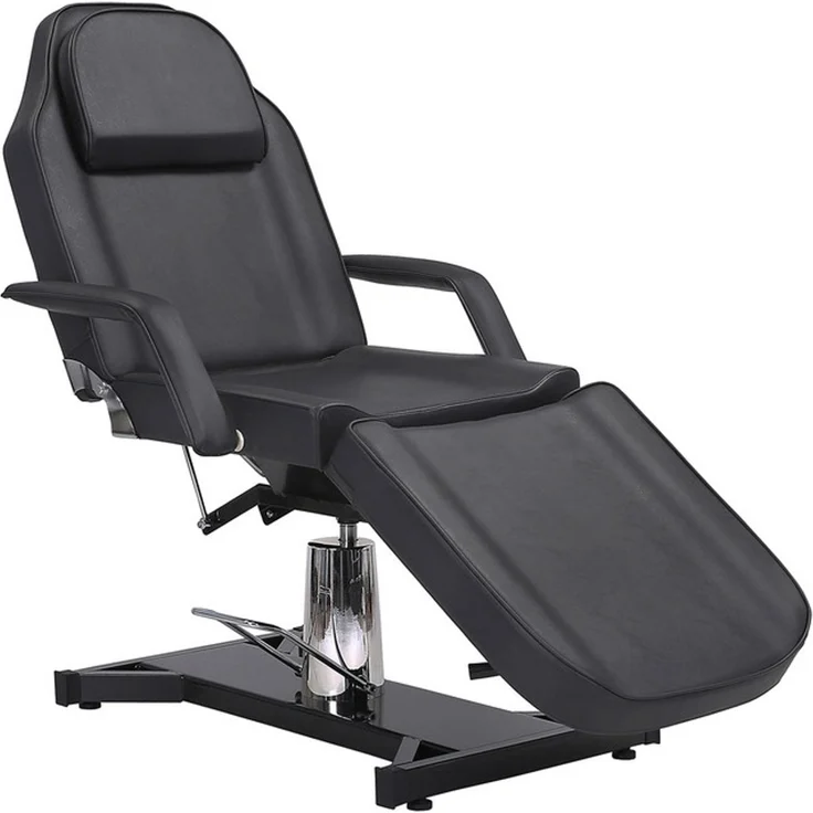HOME NATURE WOHNKONZEPT Kosmetikliege hydraulisch, klappbare 3-Zonen Massageliege, Tattoo Liege 182x81x64 cm, Schwarz – Bild 6