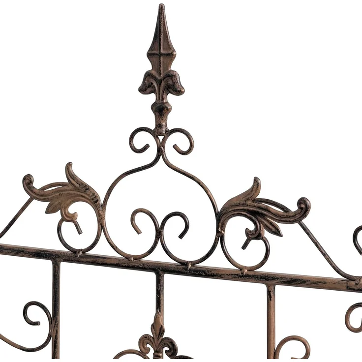 Rankgitter INES 2er Set - 51 x 3 x 124 cm, Metall, Braun | Rankhilfe Kletterpflanzen Gartendekoration – Bild 7