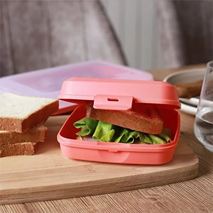 Engelland Lunchbox Brotdose mit Klickverschluss, Kunststoff (BPA-frei), (Vorteils-Set, 3-tlg, Ideal für Schule, Kindergarten und Arbeit), BPA frei, robuster Kunststoff, spülmaschinengeeignet – Bild 2