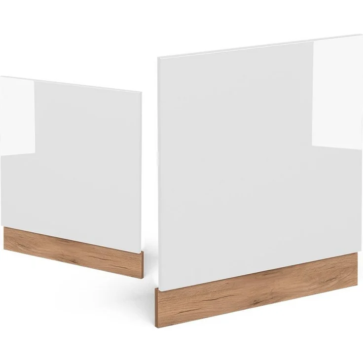 Frontblende R-Line Weiß Hochglanz 60 cm ohne Arbeitsplatte Vicco – Bild 3