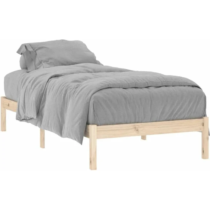vidaXL Massivholzbett ohne Matratze 100x190 cm Kiefer 822457 – Bild 2