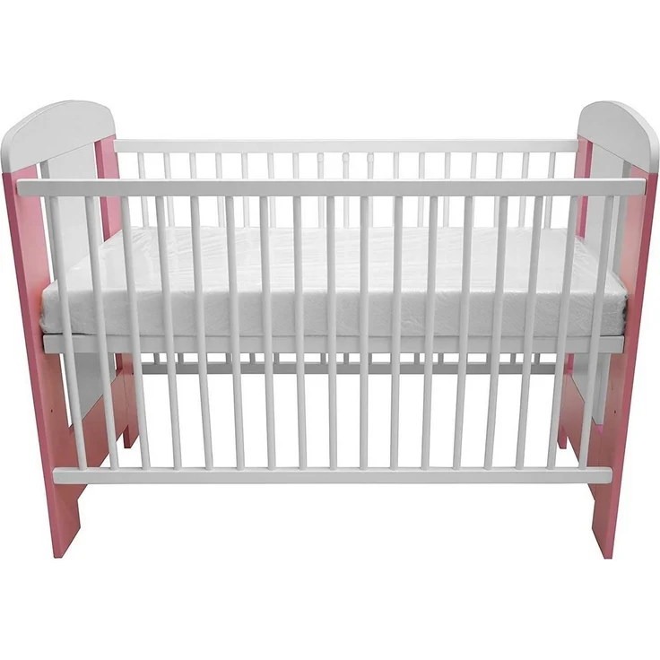 Best for Kids Babybett Babybett 120x60 cm mit und ohne Matratze, 4-teilig, aus Buchenholz, Kinderbett, Babybett 60x120 cm mit 3 herausnehmbare Schlupfsprossen – Bild 2