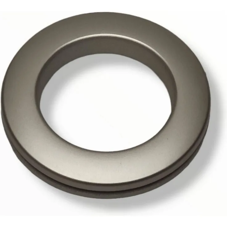 nodeko Stoffösen Gardinenösen, Vorhangringe, verstellbar - Stoffloch Ø 40 mm, passend für Gardinenstangen Ø 20 mm bis Ø 28 mm, (10 Stück), mit Rasterung - daher für Stoffe bis 4 mm Dicke verwendbar