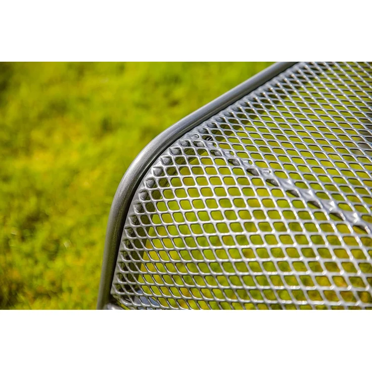greemotion Rollliege Toulouse, aus Stahl im Streckmetall-Design, ca. 190 x 56 x 70 cm, Eisengrau – Bild 10