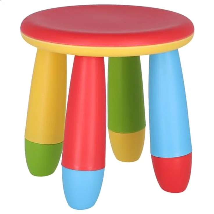 Mueblear 90055 Kinder-Hocker, Kunststoff, 20 x 15 x 26 cm rot – Bild 1