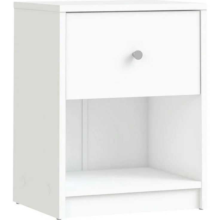 Home affaire Nachtkommode May, Nachttisch, Nachtschrank, Beistelltisch, mit 1 Schublade und einem offenen Fach, Breite 38 cm, Höhe 48 cm