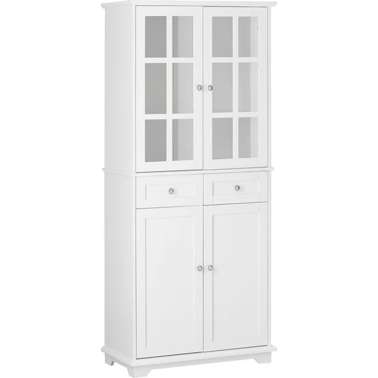 SoBuy FSB76-W Sideboard, MDF, Lackiert, Weiß, 71 x 175 x 38 cm