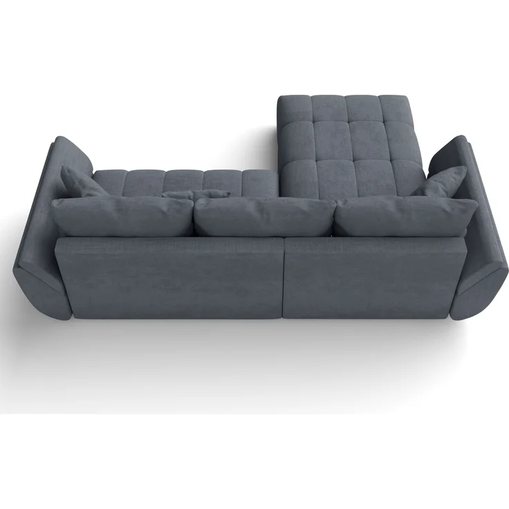 AX LIVING L Form Ecksofa grau Verciani Schlaffunktion Bettkasten 280cm – Bild 6