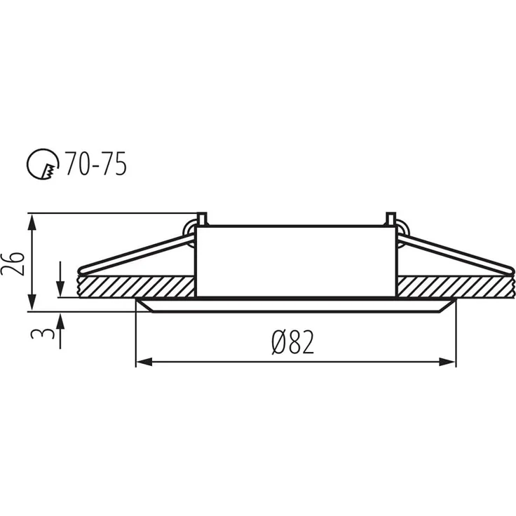 Einbaustrahler, Alumatt 1 x GX5,3/12V/50W, rund Alu matt – Bild 3