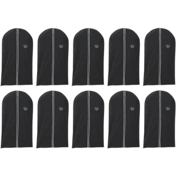 HAC24 Kleidersack Kleiderhülle Schutzhülle Kleidersack Aufbewahrungs Hülle Kleiderschutz (Set, 10 St, 135 x 60 cm) mit Reißverschluss & Sichtfenster Schutzhülle – Bild 3