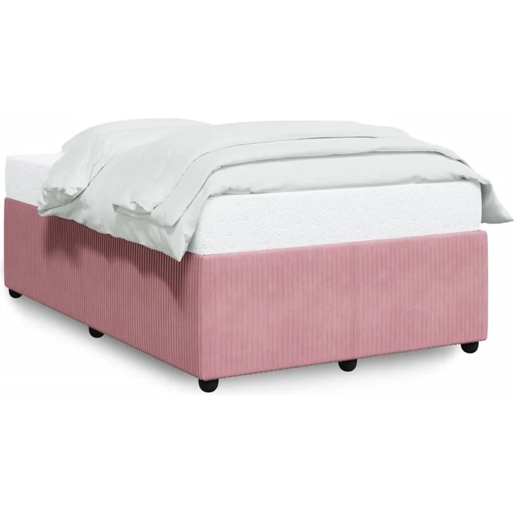 vidaXL Bettgestell Rosa 120x200 cm Samt 3285005 – Bild 2