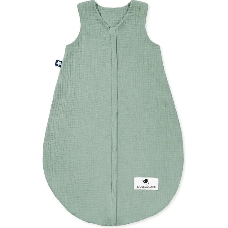 Julius Zöllner Baby Sommerschlafsack Musselin grün 60 cm