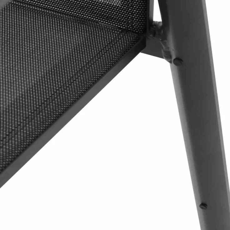 Siena Garden Dining Stapelsessel Savona matt anthrazit/schwarz silber/Teak – Bild 7