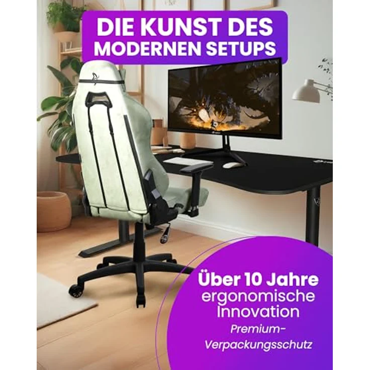 Arozzi Torretta Supersoft, Bürostuhl in forest green mit 3D-armlehnen, bis 120 kg, ergonomisches Design – Bild 7