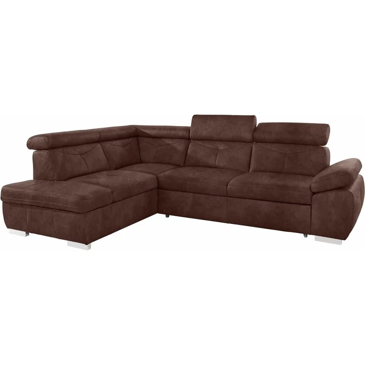 exxpo - sofa fashion Ecksofa Spring, super bequem und komfortabel mit Armteil- und Kopfteilfunktion, mit Bettfunktion & Bettkasten, Luxus-Microfaser +Simply Clean! – Bild 2