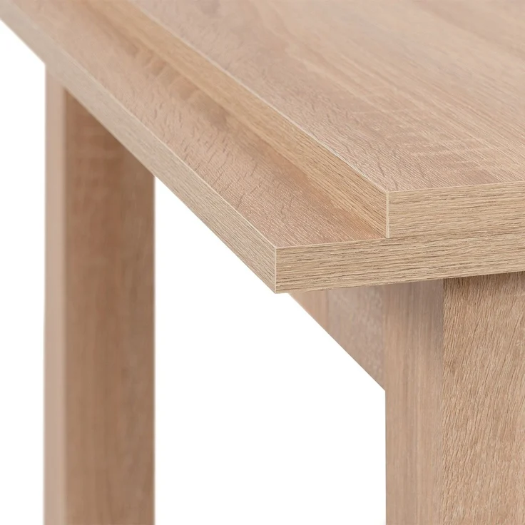 Calicosy Ausziehbarer Esstisch Dekor Sonoma-Eiche L120-200 cm – LONGFORD - Helles Holz – Bild 10