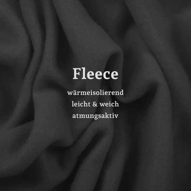 Fleecedecke mit Kedernaht - 130x170 cm Schwarz – Bild 4