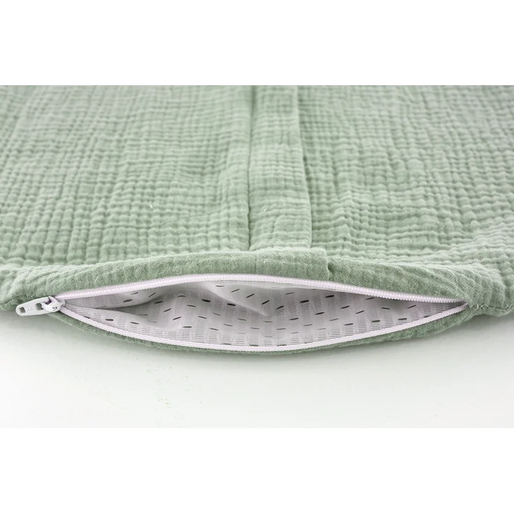 Sommerschlafsack LIEBMICH Baumwollmusselin salbei grün, Größe 110 – Bild 1