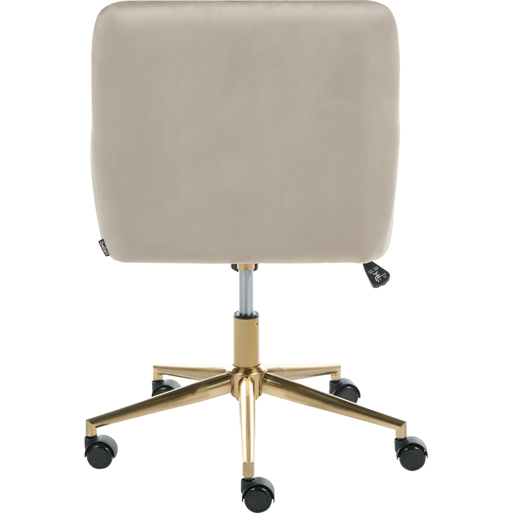Schreibtischstuhl ALTONA Samtstoff Beige – Bild 6