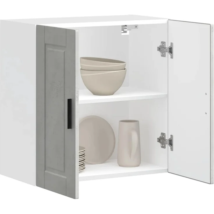 vidaXL Küchen-Hängeschrank Porto Betongrau Holzwerkstoff 854061 – Bild 3