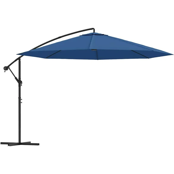 vidaXL Ampelschirm mit Aluminium-Mast 350 cm Blau 47131 – Bild 1