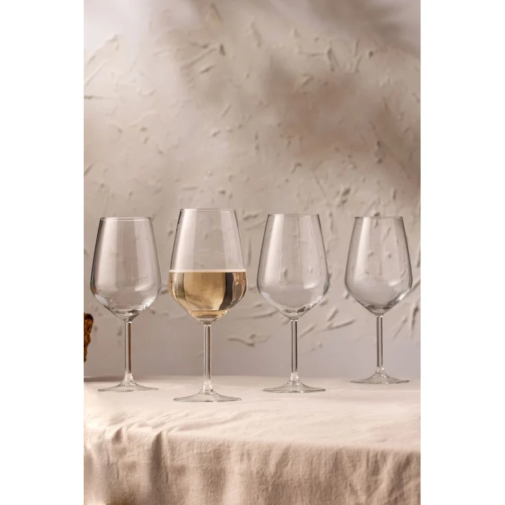 Hermia Concept 'Avantgarde 490 - Transparent' Weingläser-Set (4-teilig), Transparent, 6,3 x 6,3 x 21,8 cm, 490 ml – Bild 1