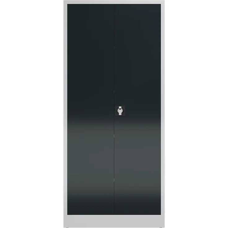 Mehrzweckschrank Spind Spindschrank abschließbar 180 x 80 x 38 cm lichtgrau/anthrazit – Bild 2