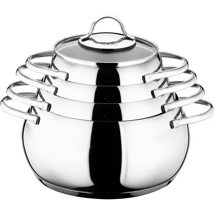 Hermia Concept '55SET011519' Topfset (10-teilig), Silber, 24 x 8 cm – Bild 3