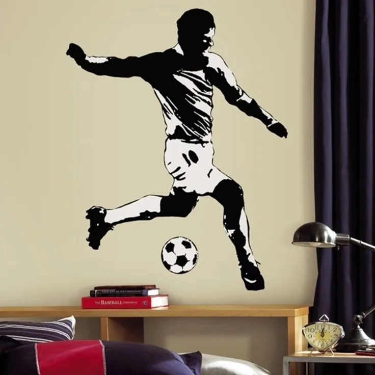 Fußballspieler Wandaufkleber
