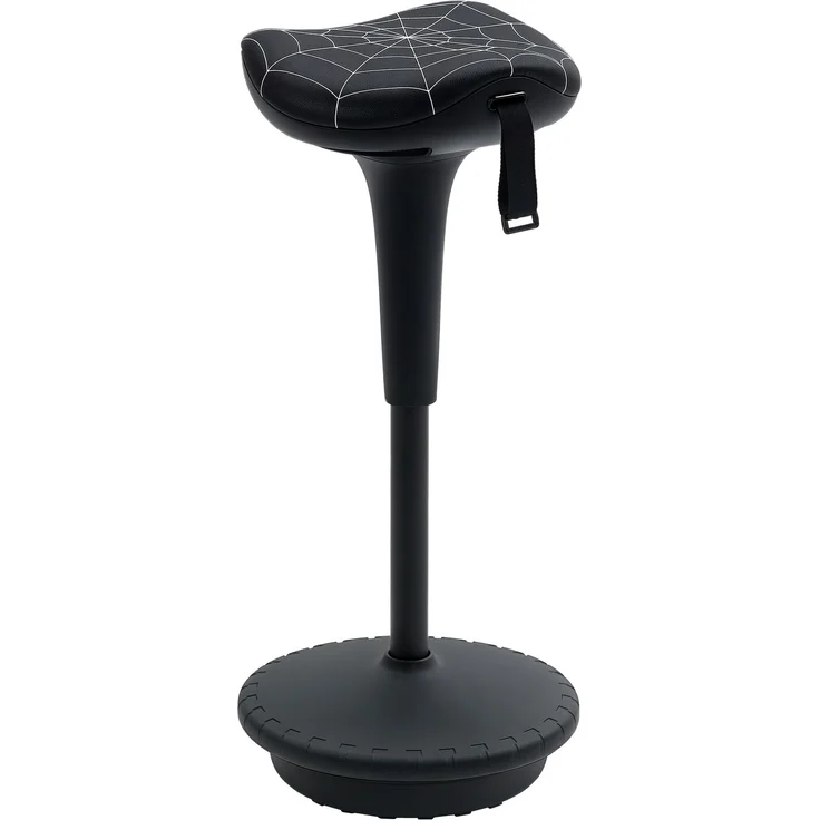 Bürohocker mit Schwenkfunktion, ergonomischer Hocker, höhenverstellbar 65,5-83,5 cm 120° schwarz schwarz--Schwarz--83.5x34x34cm--YOUDENOVA – Bild 1
