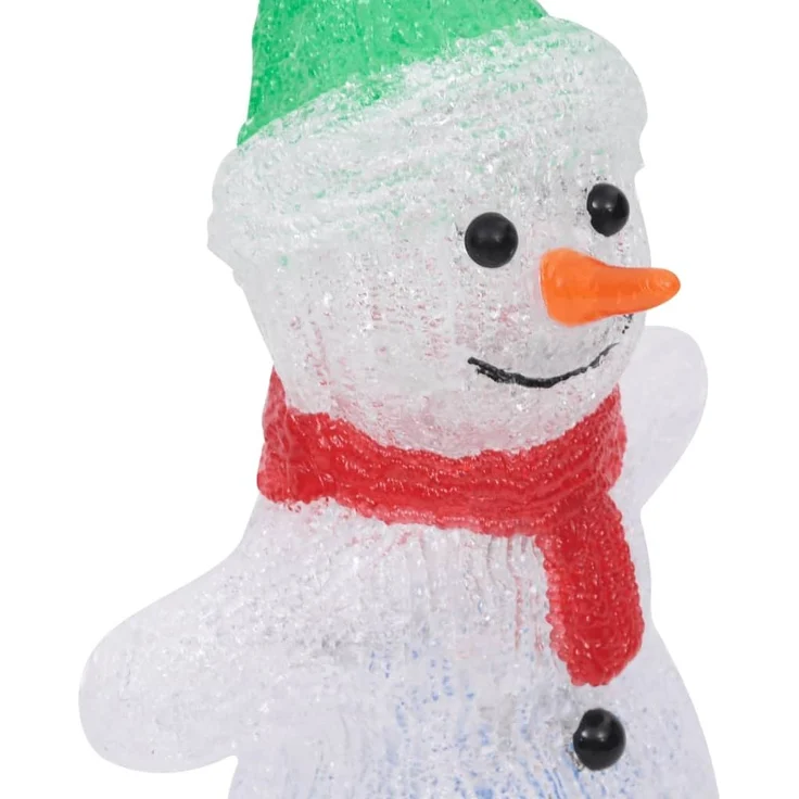 vidaXL LED-Weihnachtsfigur Schneemann Acryl Indoor und Outdoor 30 cm 328788 – Bild 7