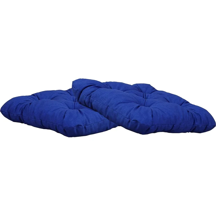 Chicreat Set mit 2 Sitzkissen 50 x 50 x 8 cm, Blau – Bild 1